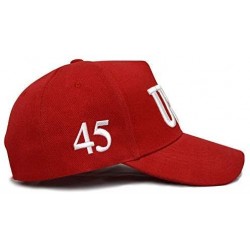 Baseball Caps Make America Great Again Hat [3 Pack]- Donald Trump USA MAGA Cap Adjustable Baseball Hat - Usa Red - CP18R956Q6...