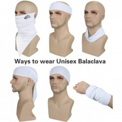 Balaclavas Cooling Ear Loops Neck Gaiter Bandana Mask Face Scarf Balaclava for Men & Women - 07-white - CU197NZL8S0 $17.17
