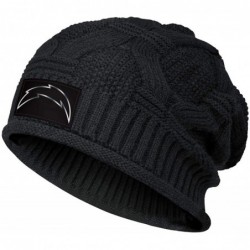 Skullies & Beanies Trendy Winter Warm Beanies Hat for Mens Women's Slouchy Soft Knit Beanie Cool Knitting Caps - Black-24 - C...