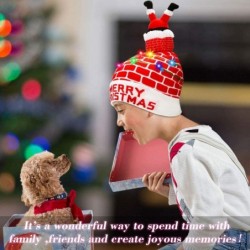 Skullies & Beanies LED Light Up Beanie Hat Christmas Cap for Women Children- Party- Bar - Multicolor-023 - CU18WL8HGC6 $24.43