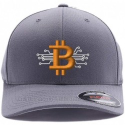 Baseball Caps Embroidered. 6477 Flexfit Baseball Cap. - Grey - CJ1805Q00KI $42.37