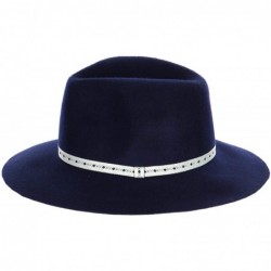 Fedoras Wool Felt Fedora Hats for Women- Panama Hat- Wide Brim Hats- Fall Floppy Hat Women- Beach Hats- Cloche - CF18Z9MMG0I ...