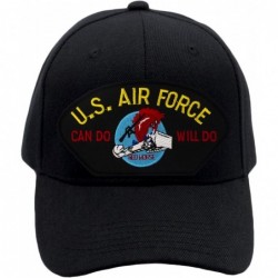 Baseball Caps US Air Force Red Horse - Charging Charlie Hat/Ballcap Adjustable One Size Fits Most - Black - C51803D5TID $46.65