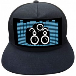 Baseball Caps Sound Activated LED Hat Halloween Party Baseball Hip-hop Cap Glowing Snapback Cap for Men Women - C918UXUSY6Q $...