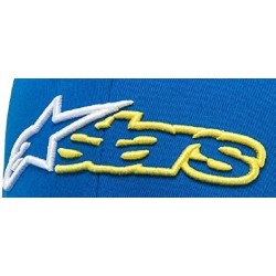 Baseball Caps Men's Logo Flexfit Hat Curved Bill Structured Crown - Blue/White - CL18HKX3NCC $52.08