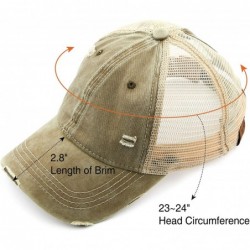 Baseball Caps Exclusives Hatsandscarf Distressed Adjustable - Olive/Beige - C818N8MNER6 $18.05