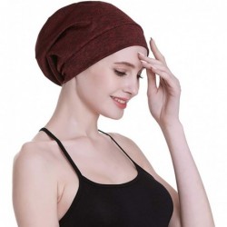 Skullies & Beanies Silky Satin Lined Sleep Cap Frizzy Hair Slap Bonnet Gifts for Women - Sunny Day - CJ18052IH09 $26.58