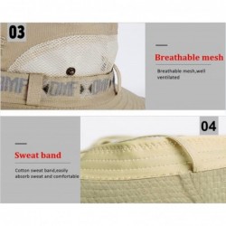 Sun Hats Adjustable Packable Breathable Polyester Protection - Khaki - C218D7CNXCC $21.84