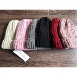 Skullies & Beanies Knit Hat for Womens Girls Fleece Winter Slouchy Beanie Hat with Real Raccon Fox Fur Pom Pom - Style02 Navy...