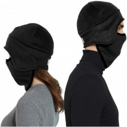 Skullies & Beanies Fleece 2 in 1 Hat/Headwear-Winter Warm Earflap Skull Mask Cap Outdoor Sports Ski Beanie for Men&Women - CU...