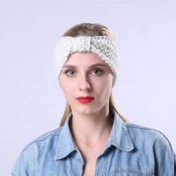 Headbands 6 Pack Crochet Turban Headband for Women Warm Bulky Crocheted Headwrap - Zm 6 Pack Crochet E - CF18IM6AGRS $22.24