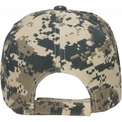 Baseball Caps 2pcs Baseball Cap for Men Women Adjustable Size Perfect for Outdoor Activities - Black/Digital - CK195COHK9W $1...