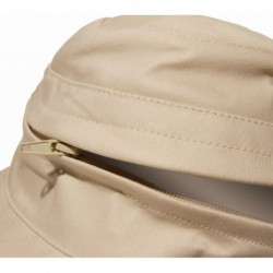 Sun Hats Women's Naples Cotton Packable Cap & Visor Sun Hat- Rated UPF 50+ for Max Sun Protection- Khaki- One Size - Khaki - ...