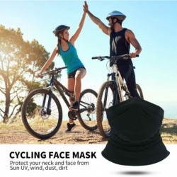 Balaclavas Summer Neck Gaiter Face Cover Mask- Sun UV Face Scarf Cool Bandana- Fishing Cycling Hiking - B-black - CF18U984C7E...