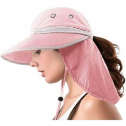 Sun Hats Outdoor Protection Foldable Packable - Pink - CE19407GIGW $27.96