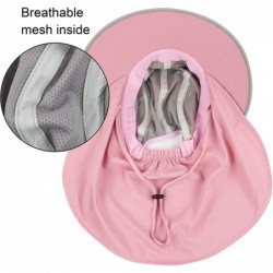 Sun Hats Outdoor Protection Foldable Packable - Pink - CE19407GIGW $17.48