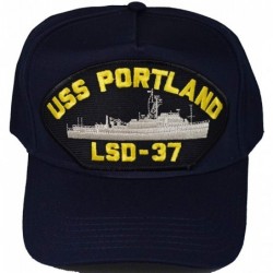 Sun Hats USS Portland LSD-37 Ship HAT - Navy Blue - Veteran Owned Business - CG194QQXCR6 $48.15