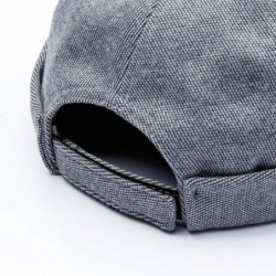 Skullies & Beanies Cotton Skull Hiphop Beanie Cap Street Hats for Men Womens - Dark Grey - C218I2UZG6I $21.12