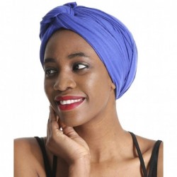 Headbands Solid Color Head Wrap & Scarf - Stretch Jersey Knit Hair Wrap- Long Turbans - C218QNCMGMZ $44.37