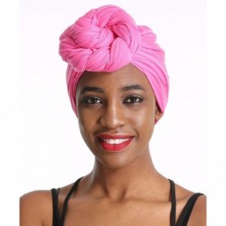 Headbands Solid Color Head Wrap & Scarf - Stretch Jersey Knit Hair Wrap- Long Turbans - C218QNCMGMZ $35.38