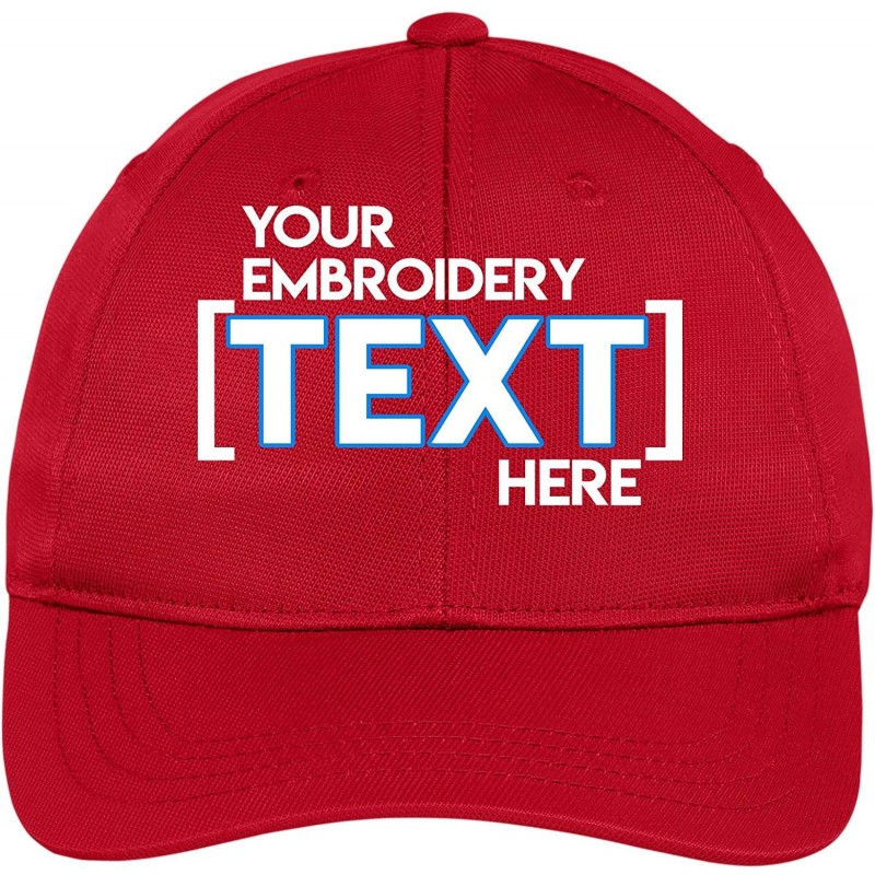 Baseball Caps Custom Embroidered Youth Hat - ADD Text - Personalized Monogrammed Cap --True Red - CB18ECTD5U6 $30.05