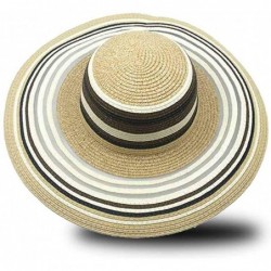 Sun Hats Sun Hat for Women Straw Summer Beach Wide Brim - Multi-08 - CW18N754RHR $22.30