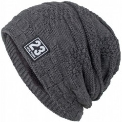 Skullies & Beanies Beanie Hat for Men Women Winter Warm Knit Slouchy Thick Skull Cap Casual Down Headgear Earmuffs Hat - CF18...