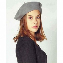 Berets Heritage Traditional French Wool Beret - Bleu Roy - C618UESMMZC $58.64