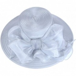 Bucket Hats Women Kentucky Derby Church Dress Cloche Hat Fascinator Floral Tea Party Wedding Bucket Hat S052 - S062-grey - C9...