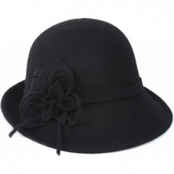 Bucket Hats Womens Bucket Crushable Vintage - Black - C018XR4E45L $47.08