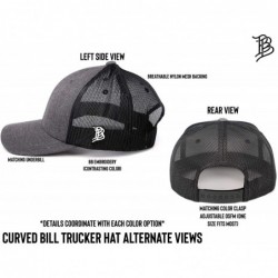 Baseball Caps 'The Constitution' Leather Patch Hat Curved Trucker - One Size Fits All - Black - C318ZMAMEMC $33.34