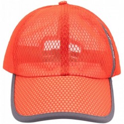 Baseball Caps Unisex Summer Breathable Quick Dry Mesh Baseball Cap Sun Hat - Orange - CK18T2295IU $20.42