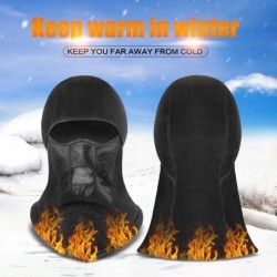 Balaclavas Winter Windproof Waterproof Face Mask Balaclava Ski Mask Cold Weather Gear - Style-1 Black - C418LQUY9W0 $24.46