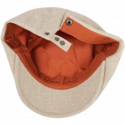 Newsboy Caps Ivy Cap Straw Weave Linen-Like Cotton Cabbie Newsboy Hat MZ30038 - Beige - CF18R35IU85 $20.92