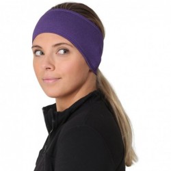 Headbands Women's Ponytail Headband - Moisture Wicking Ear Band - The Power Running Headband - heather purple - C31824RZ9EG $...