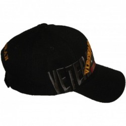 Skullies & Beanies Black Vietnam War Veteran 5 Star Ribbon Veterans Shadow Ball Cap Hat (licensed) - CR12NEVMC9E $16.67
