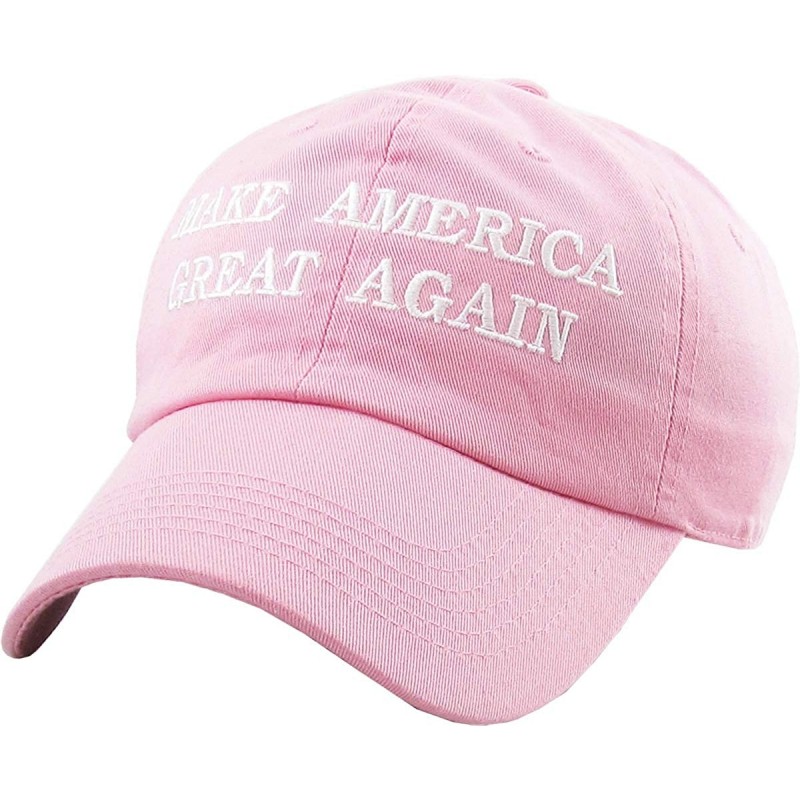 Baseball Caps Make America Great Again Our President Donald Trump Slogan with USA Flag Cap Adjustable Baseball Hat Red - CF12...