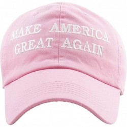 Baseball Caps Make America Great Again Our President Donald Trump Slogan with USA Flag Cap Adjustable Baseball Hat Red - CF12...