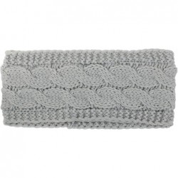 Cold Weather Headbands Knit Ear Warmer Headband for Women - Warm & Soft Head Wrap Warmers for Winter- Cold Season - Light Gre...