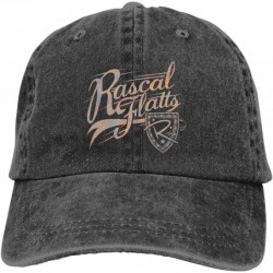 Baseball Caps Rascal Flatts Hats Washed Adjustable Cowboy Hat Denim Baseball Caps Unisex - CV18TGM6IQX $36.36