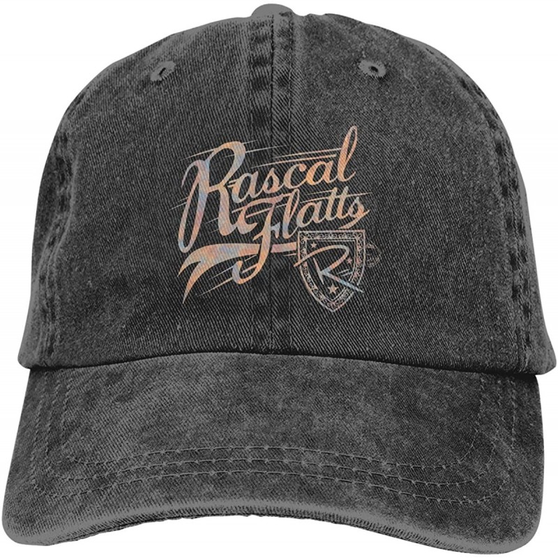 Baseball Caps Rascal Flatts Hats Washed Adjustable Cowboy Hat Denim Baseball Caps Unisex - CV18TGM6IQX $24.10