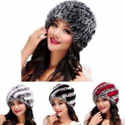 Skullies & Beanies Hats for Women Winter Adorable Oversized Soft Faux Fur Warm Hats Thick Caps - Red - C418L45W28T $16.13