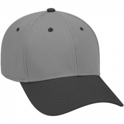 Baseball Caps 6 Panel Low Profile Superior Cotton Twill Cap - Blk/Ch.gry/Ch.gry - CN180D56Y5O $17.66
