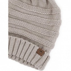 Skullies & Beanies Slouchy Cable Knit Beanie for Women - Warm & Cute Winter Hats for Cold Weather - Beige - CV184AKRT5X $11.61