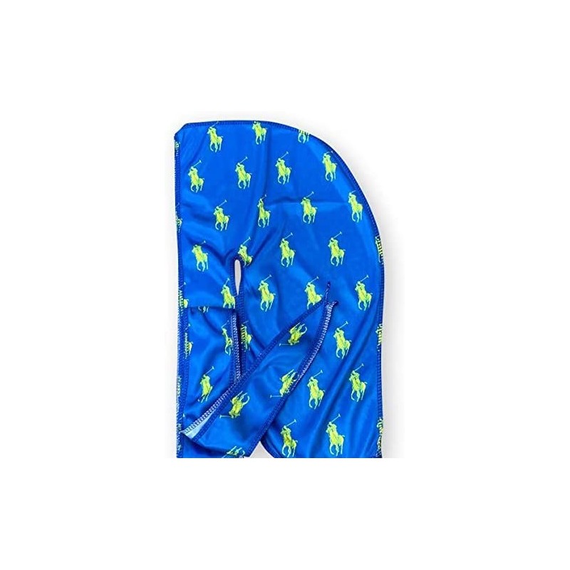 Skullies & Beanies Silky Designer Durag - (Multiple Designs) - 360 Waves - Blue/Yellow Polo - CU19204NXHW $34.18