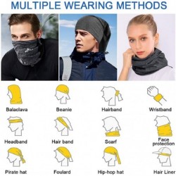 Balaclavas Neck Gaiter Scarf Sun UV Protection Balaclava Breathable Face Mask Outdoor Activity Head Wrap - Dark Gray 1 - CW19...