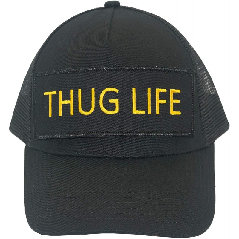 Baseball Caps Thug Life Funny Patch Message - C818GEKU9T0 $21.49