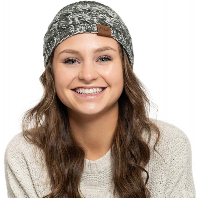 Cold Weather Headbands Womens Winter Headband Knit Headbands For Women- Winter Warm Cable Knit Ear Warmer Headband - Grey & W...