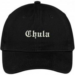 Baseball Caps Chula Embroidered Brushed Cotton Dad Hat Cap - Black - CG17YHO7QOQ $36.79