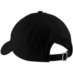 Baseball Caps Chula Embroidered Brushed Cotton Dad Hat Cap - Black - CG17YHO7QOQ $23.49